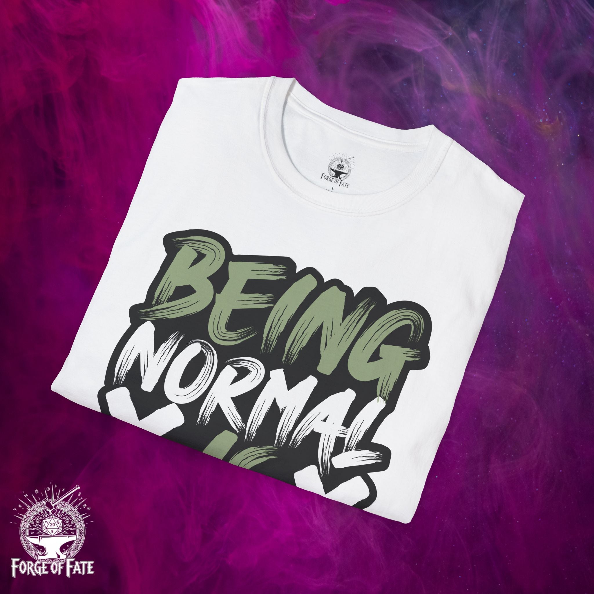 Being Normal Is Boring T-Shirt | Graphic Quote Tee, Streetwear Text Design