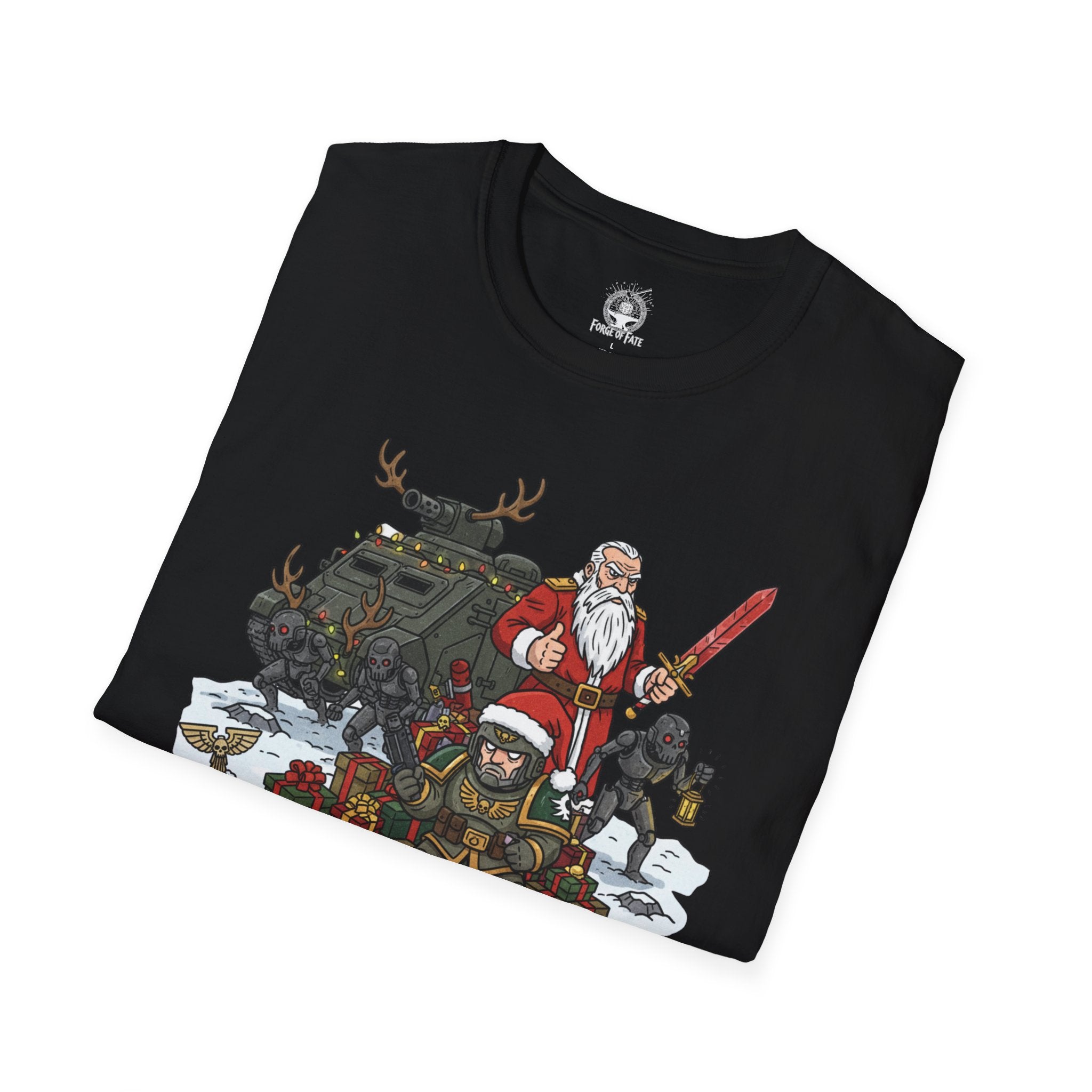 Christmas Military T-Shirt — 'Merry Christmas, You Maggots' Combat Santa Design