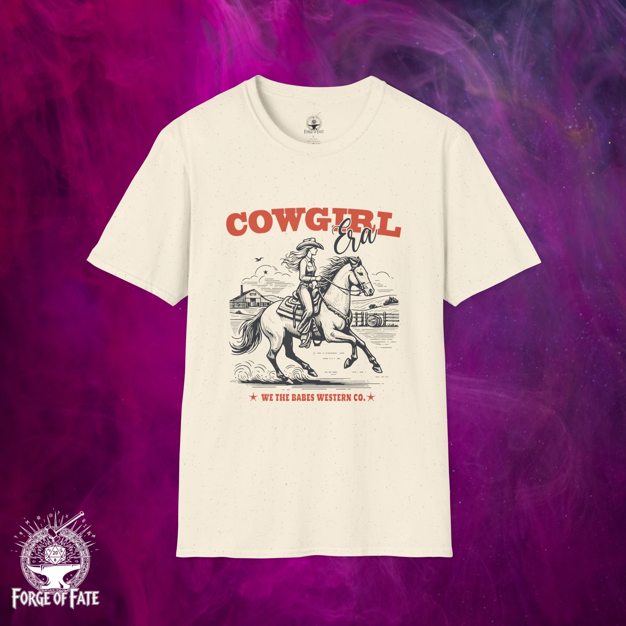 Cowgirl on Horse T-Shirt | Western Rodeo Vintage Graphic Tee