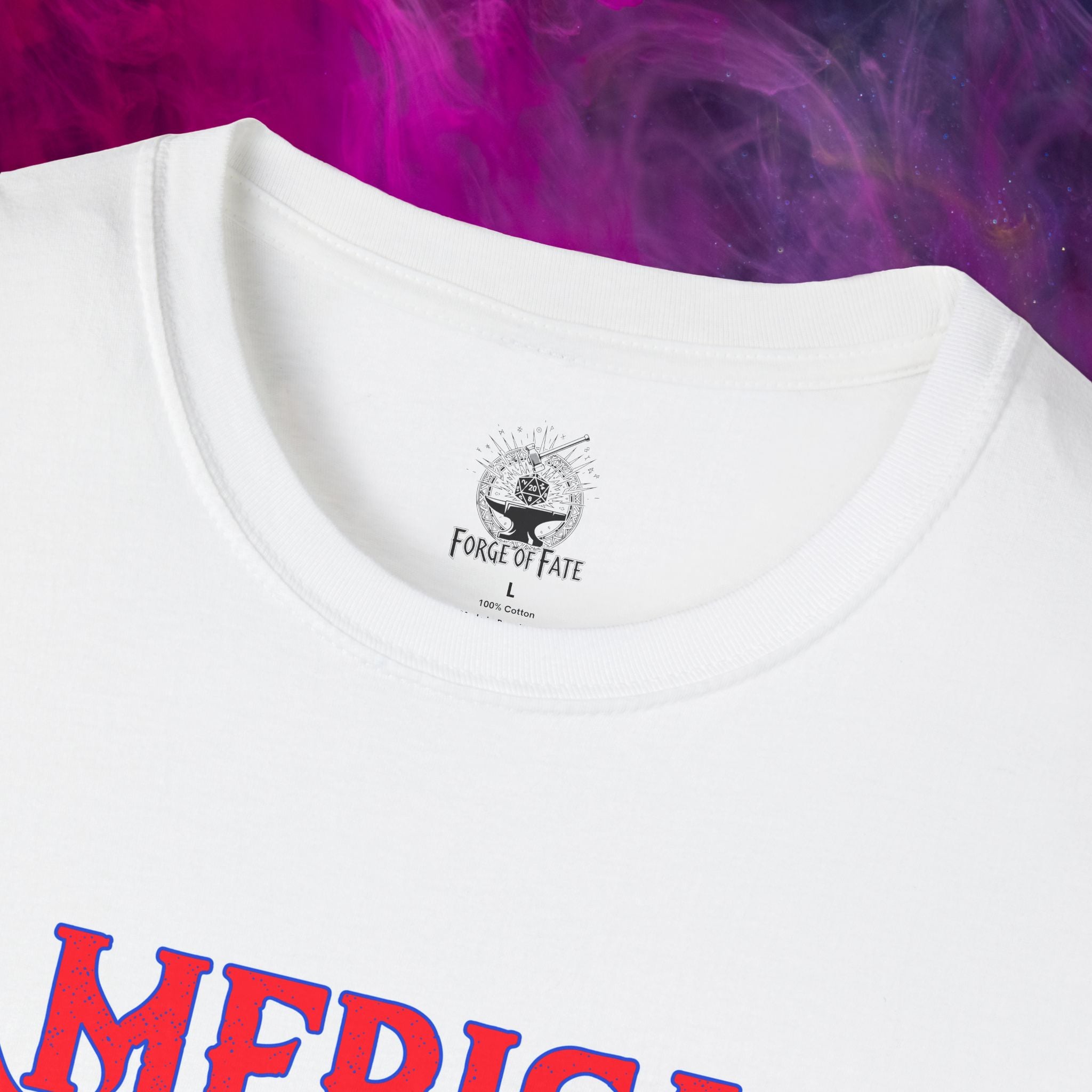 American Classic Motorcycle T-Shirt | Eagle Flag Graphic