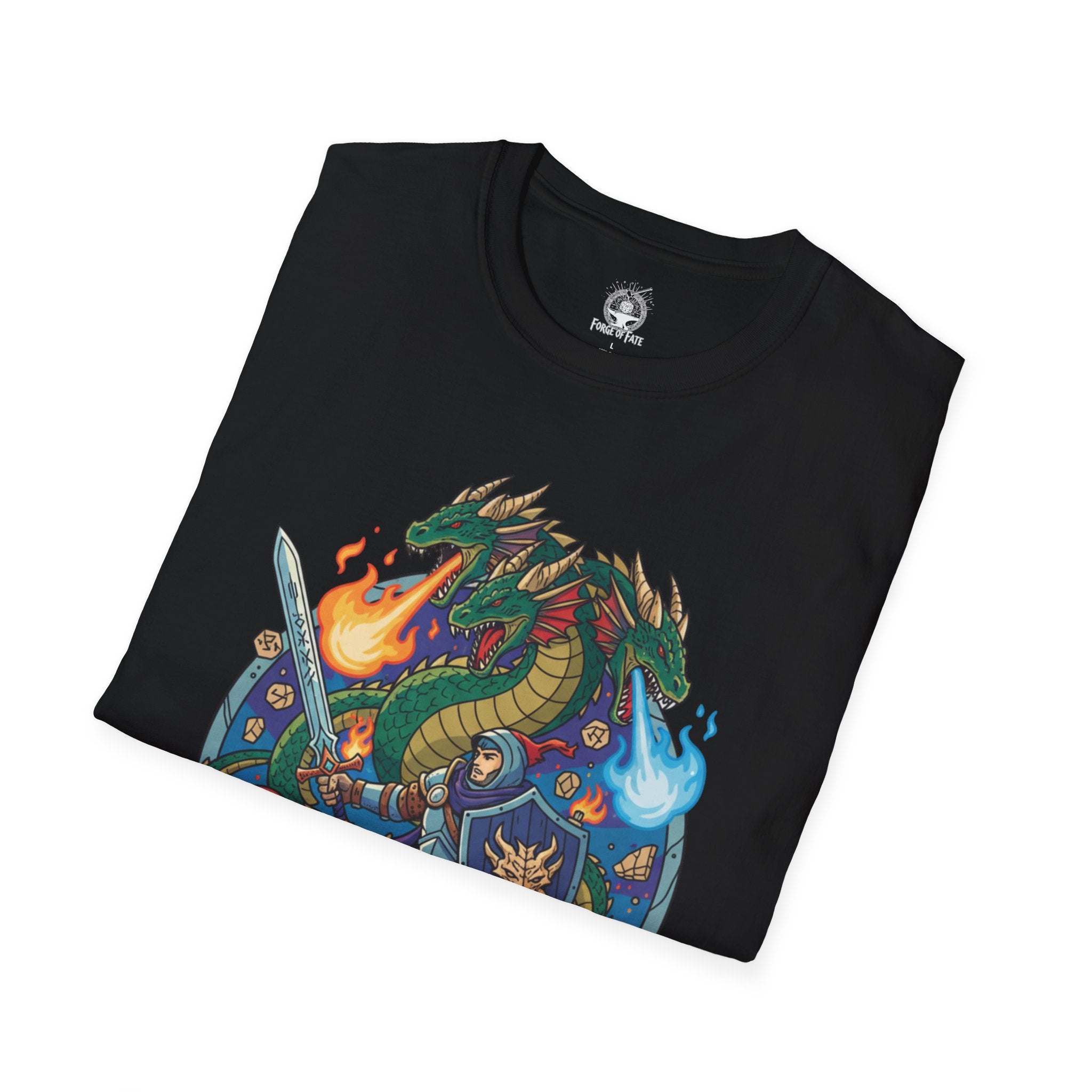 Adventurer's Journey T‑Shirt — Fantasy Dragon RPG Design